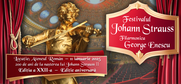 Festivalul Johann Strauss: Editie Aniversara – 11 ianuarie 2025, Ateneul Roman
